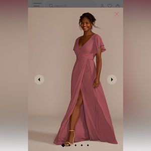 David’s bridal bridesmaid dress